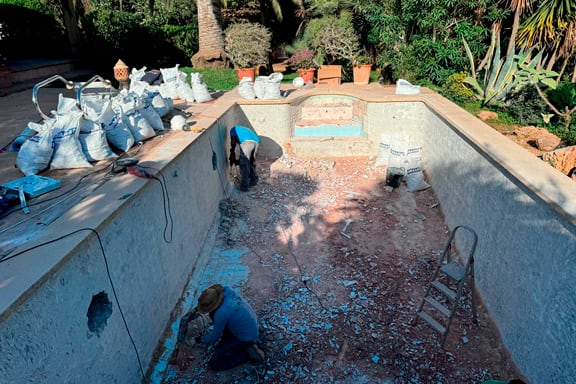 Pool rehabilitation in campos | Pool Mallorca